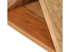 Mesa auxiliar madera maciza de acacia 35x35x55 cm