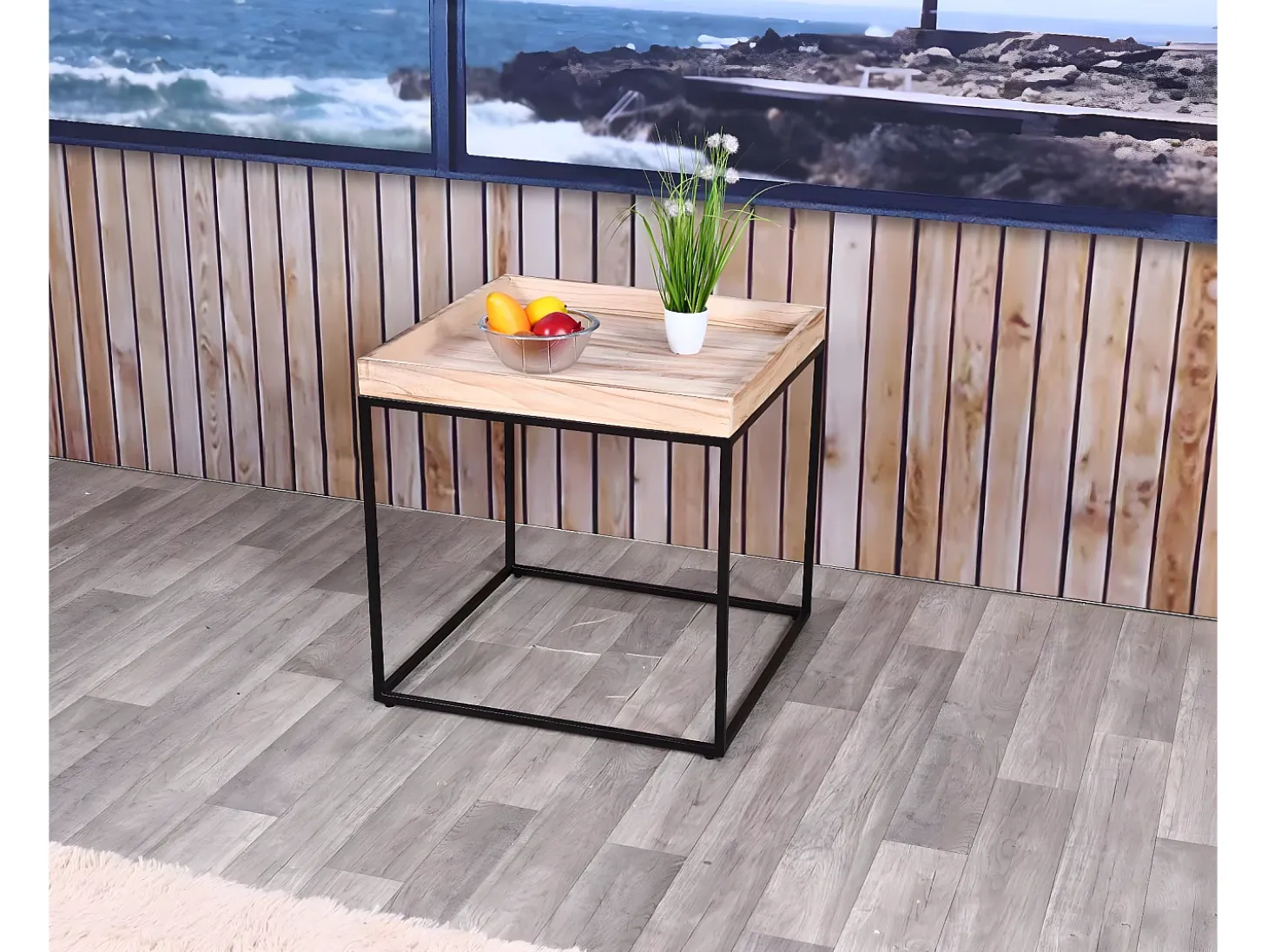 Mesa auxiliar MCW-K71, color natural