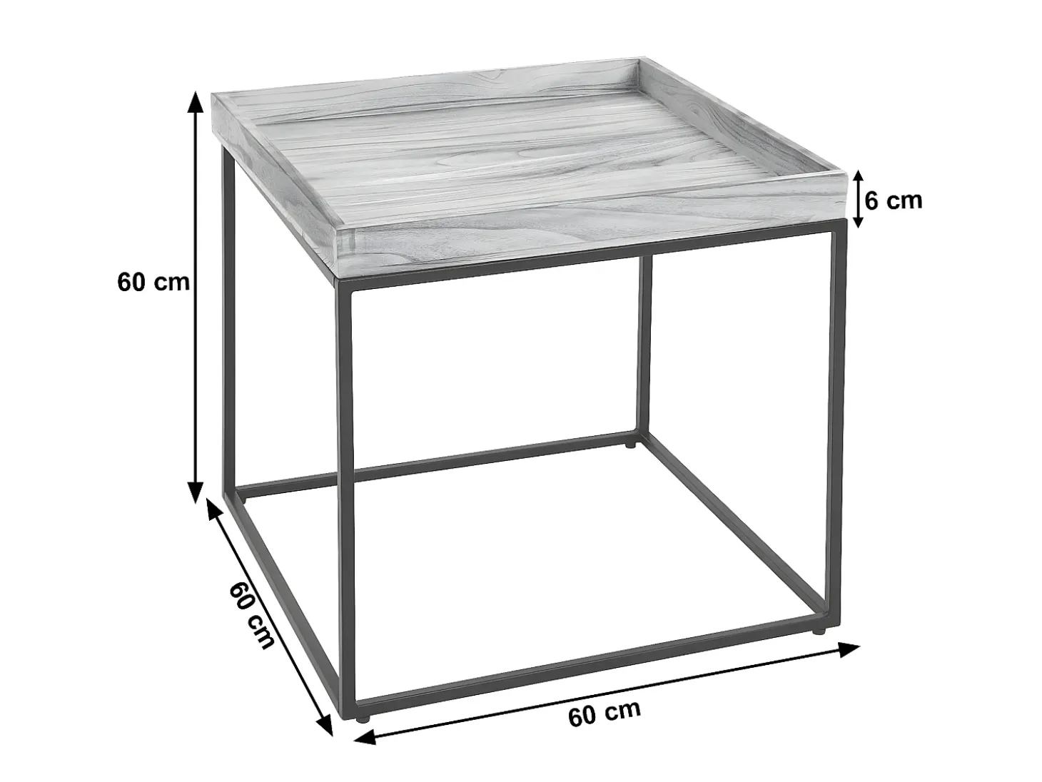 Mesa auxiliar MCW-K71, color natural
