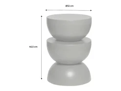 Mesa auxiliar, mesita metal efecto glassy violeta