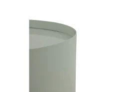 Mesa auxiliar metalica blanca