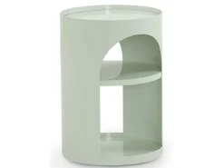 Mesa auxiliar metalica blanca