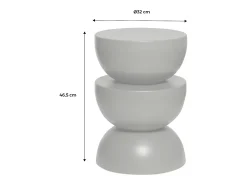Mesa auxiliar o mesita de metal azul