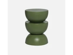 Mesa auxiliar o mesita de metal verde
