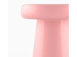 Mesa auxiliar redonda de metal rosa - Anouk