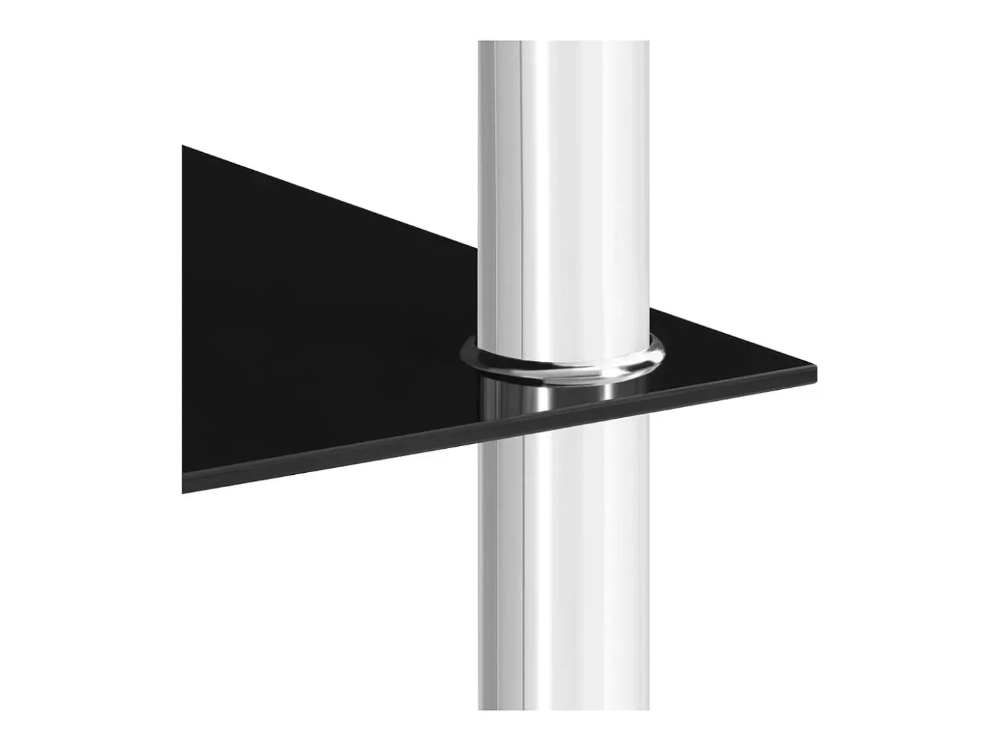 Mesa auxiliar vidrio templado negra 45x50x45 cm