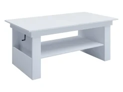 Mesa auxiliar y mesa de centro Kobila Blanco AL. 52 x AN. 115 x P. 65 cm