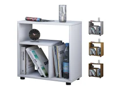 Mesa auxiliar y mesa de centro Zeito Blanco AL. 55 x AN. 50 x P. 30 cm
