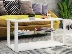 Mesa auxiliar y mesa de centro Wanilo Antracita AL. 45 x AN. 65 x P. 45 cm