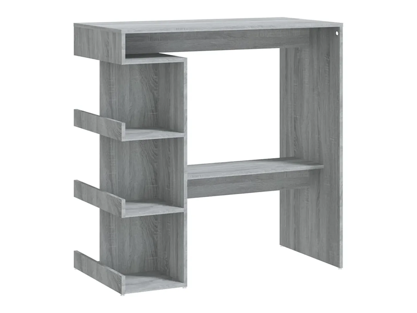 Mesa bar estante almacenaje gris Sonoma 100x50x101,5 cm ES242249