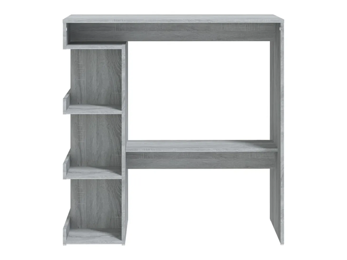 Mesa bar estante almacenaje gris Sonoma 100x50x101,5 cm ES242249