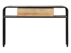 Mesa consola 118 x 30 x 75 cm Madera maciza de mango