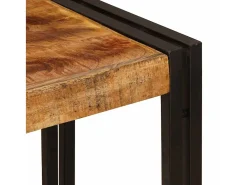 Mesa Consola 90 x 33 x 75 cm Madera maciza de mango rugosa