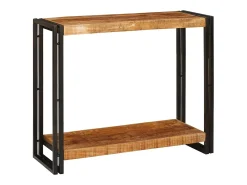 Mesa Consola 90 x 33 x 75 cm Madera maciza de mango rugosa