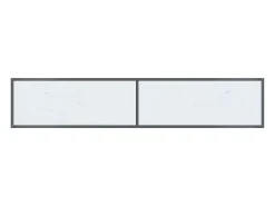 Mesa consola Blanca 180x35x75,5 cm Cristal templado