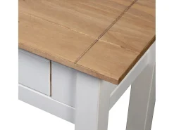 Mesa consola Blanca 110x40x72 cm Pino macizo gama Panamá
