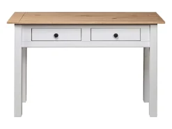 Mesa consola Blanca 110x40x72 cm Pino macizo gama Panamá