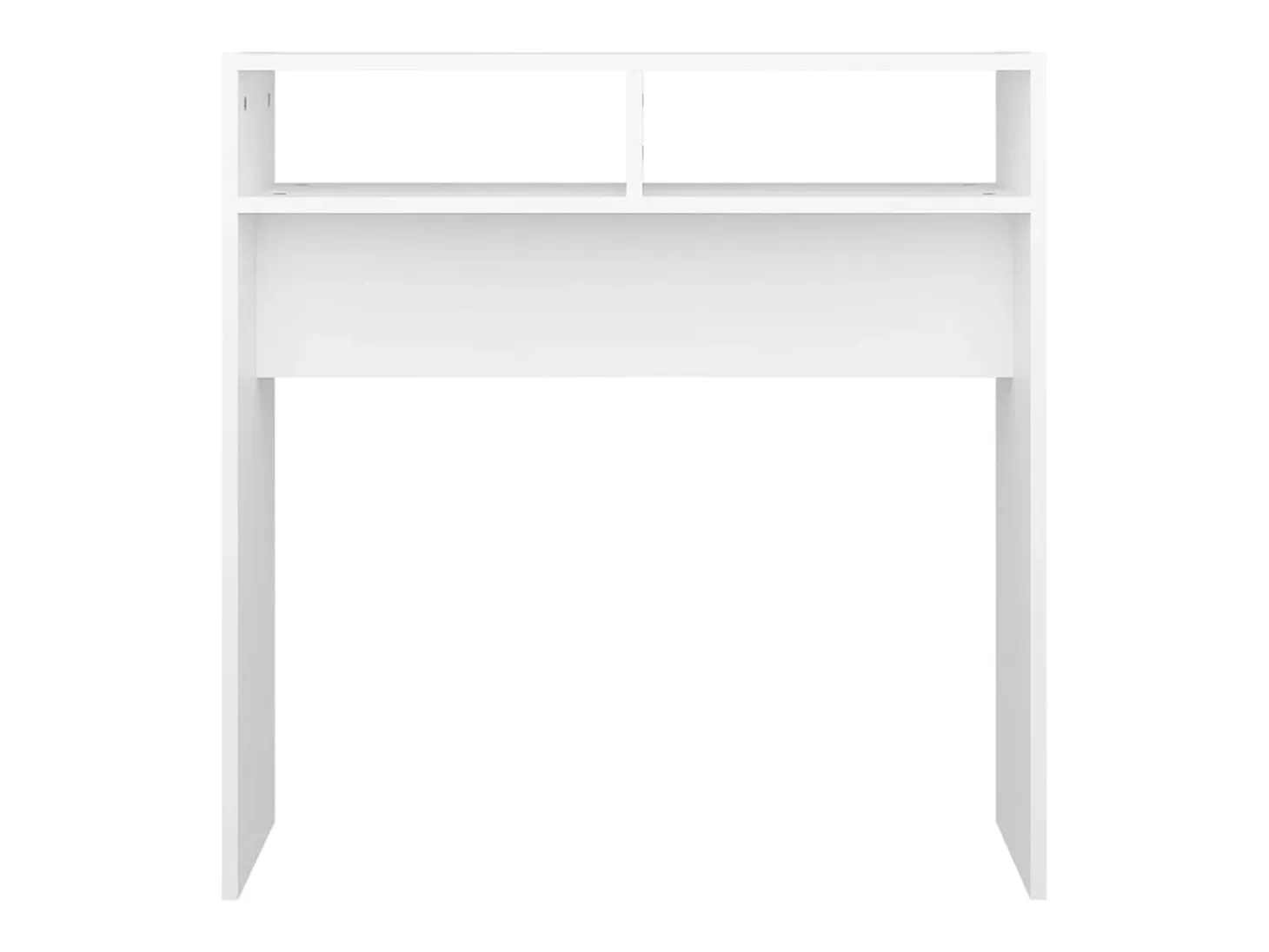 Mesa consola blanca 78x30x80 cm madera de ingeniería