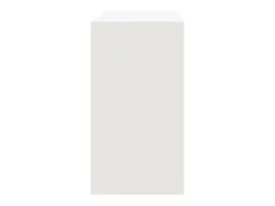 Mesa consola Blanca 89x41x76,5 cm Acero