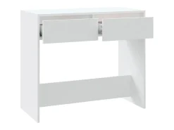 Mesa consola Blanca 89x41x76,5 cm Acero