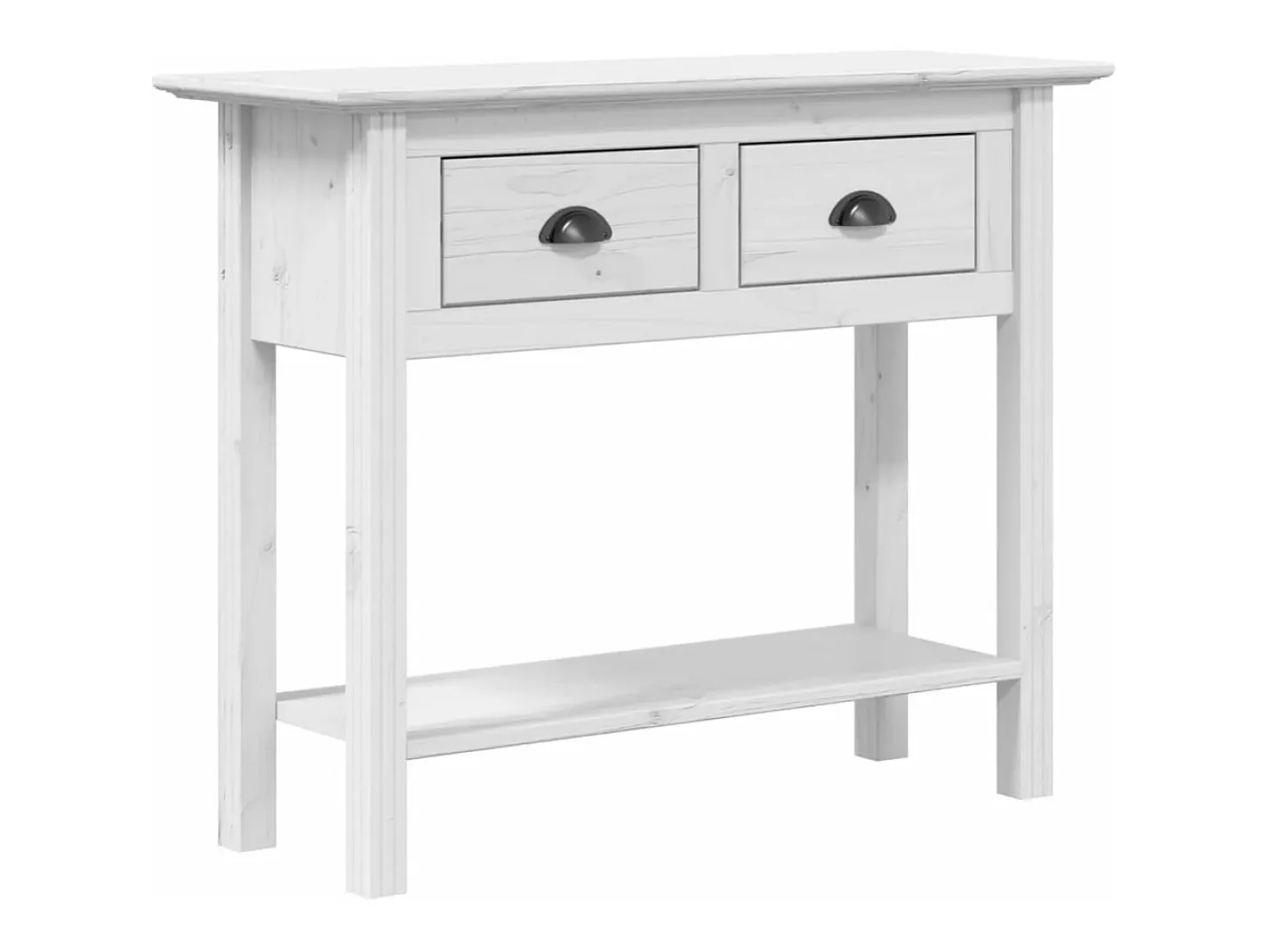 Mesa consola BODO madera maciza de pino blanco 90x34,5x73 cm