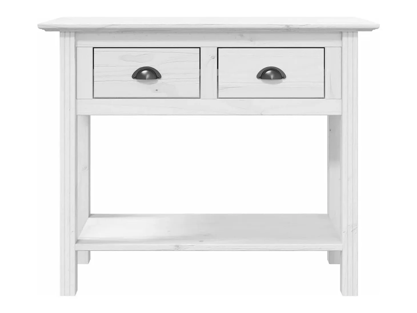 Mesa consola BODO madera maciza de pino blanco 90x34,5x73 cm