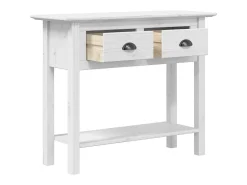 Mesa consola BODO madera maciza de pino blanco 90x34,5x73 cm