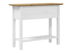 Mesa consola BODO madera maciza de pino marrón 90x34,5x73 cm