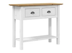 Mesa consola BODO madera maciza de pino marrón 90x34,5x73 cm