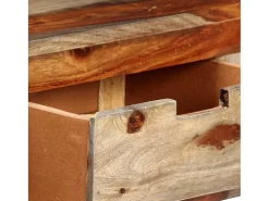 Mesa consola con 3 cajones madera maciza sheesham 120x30x75cm