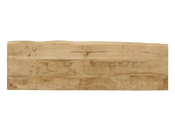 Mesa consola con borde natural madera mango maciza 105x33x76 cm ES752132