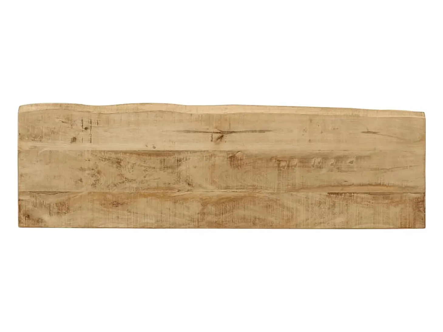 Mesa consola con borde natural madera mango maciza 105x33x76 cm ES752132