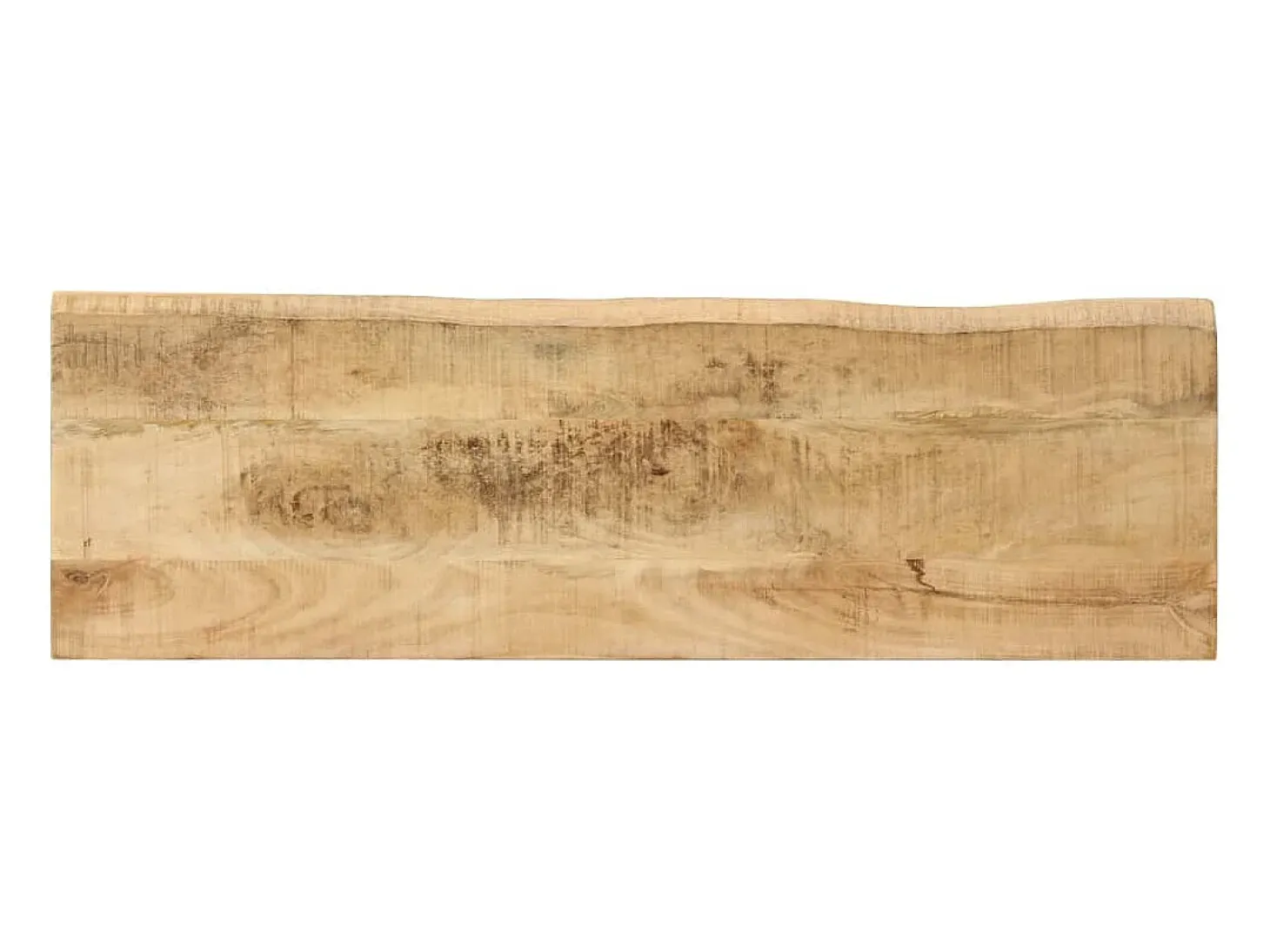 Mesa consola con borde natural madera mango maciza 105x33x76 cm ES895149