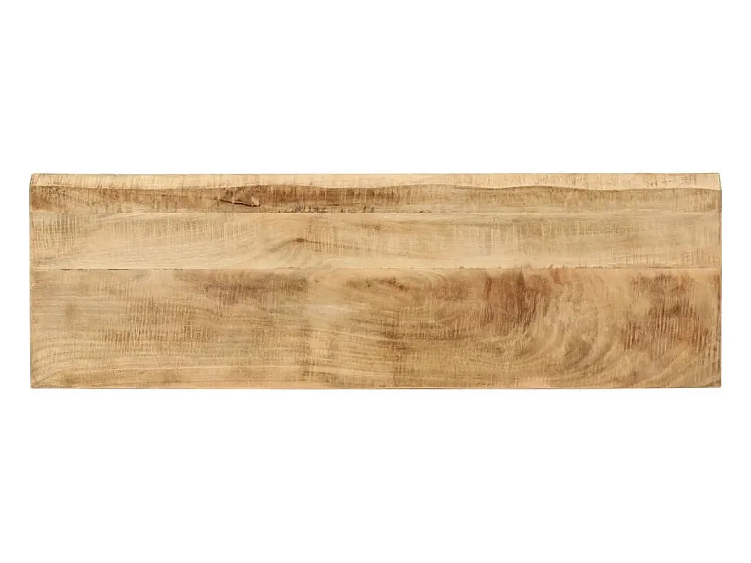Mesa consola con borde natural madera maciza mango 105x33x76 cm ES997976