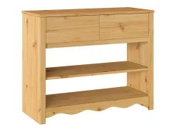 Mesa Consola con cajón Drammen Roble 89.5 x 37 x 73 cm