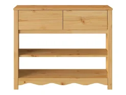 Mesa Consola con cajón Drammen Roble 89.5 x 37 x 73 cm