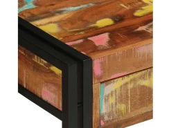 Mesa Consola con cajón Multicolor madera maciza reciclada