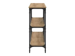 Mesa Consola con estante Roble artisan 200 x 29 x 75 cm