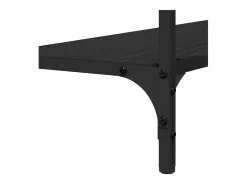 Mesa Consola con estante Roble negro 101 x 30.5 x 75 cm