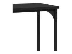 Mesa Consola con estante Roble negro 101 x 30.5 x 75 cm