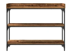 Mesa Consola con estante Madera vieja 100 x 30 x 80 cm