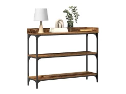 Mesa Consola con estante Madera vieja 100 x 30 x 80 cm