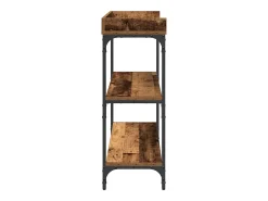 Mesa Consola con estante Madera vieja 100 x 30 x 80 cm