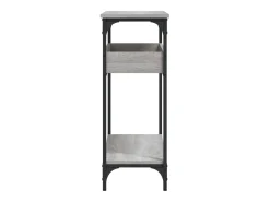 Mesa consola con estante Sonoma gris 100x29x75 cm