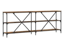 Mesa Consola con estante Otro Madera Vieja 180 x 30 x 75 cm