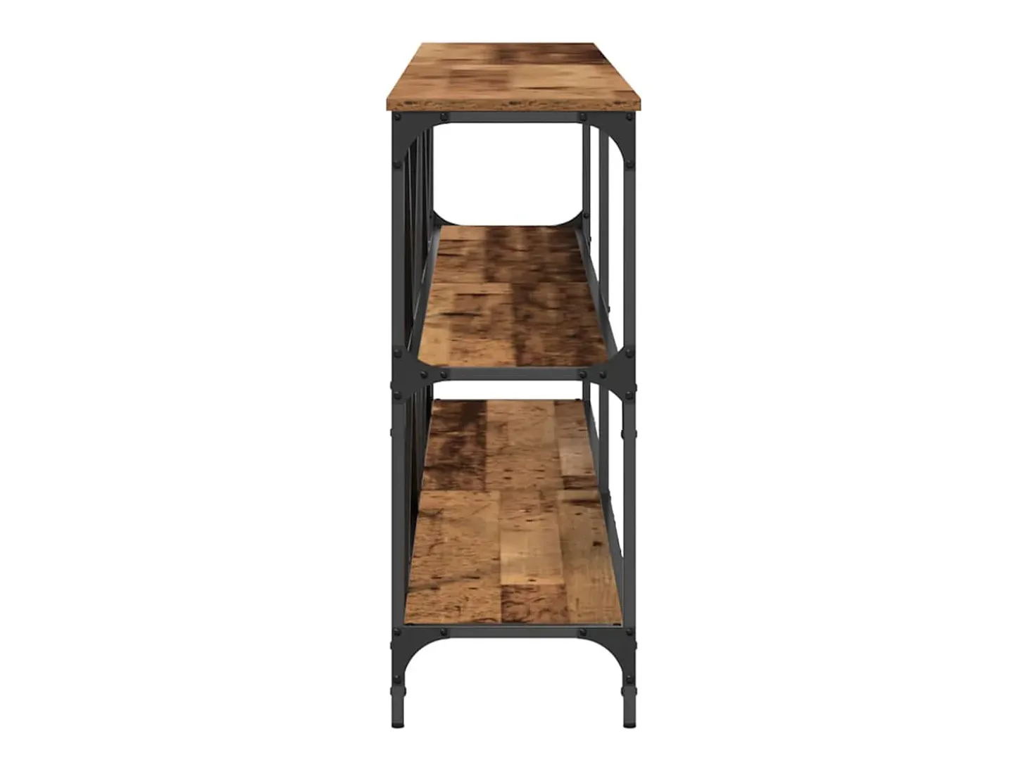 Mesa Consola con estante Otro Madera Vieja 180 x 30 x 75 cm