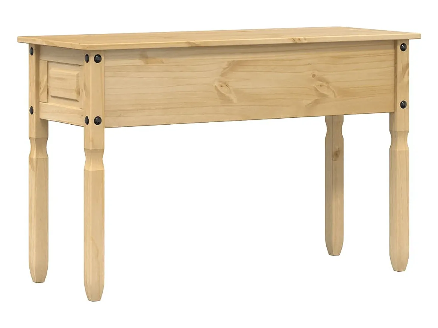 Mesa consola Corona madera maciza de pino 115x46x73 cm