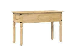 Mesa consola Corona madera maciza de pino 115x46x73 cm