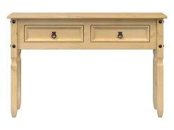 Mesa consola Corona madera maciza de pino 115x46x73 cm