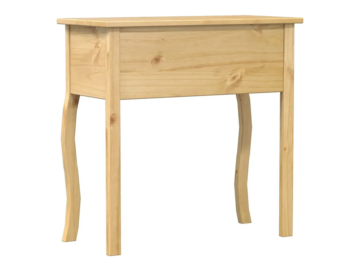 Mesa consola Corona 73x35x73 cm madera maciza de pino